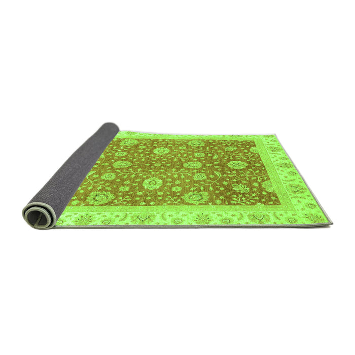 Sideview of Oriental Green Traditional Rug, abs3652grn