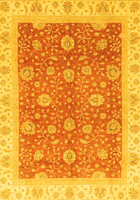 Oriental Yellow Traditional Rug, abs3652yw