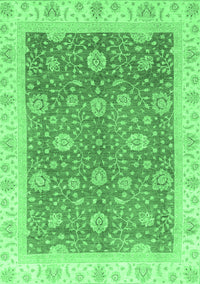 Oriental Emerald Green Traditional Rug, abs3652emgrn