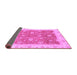 Sideview of Oriental Purple Traditional Rug, abs3652pur