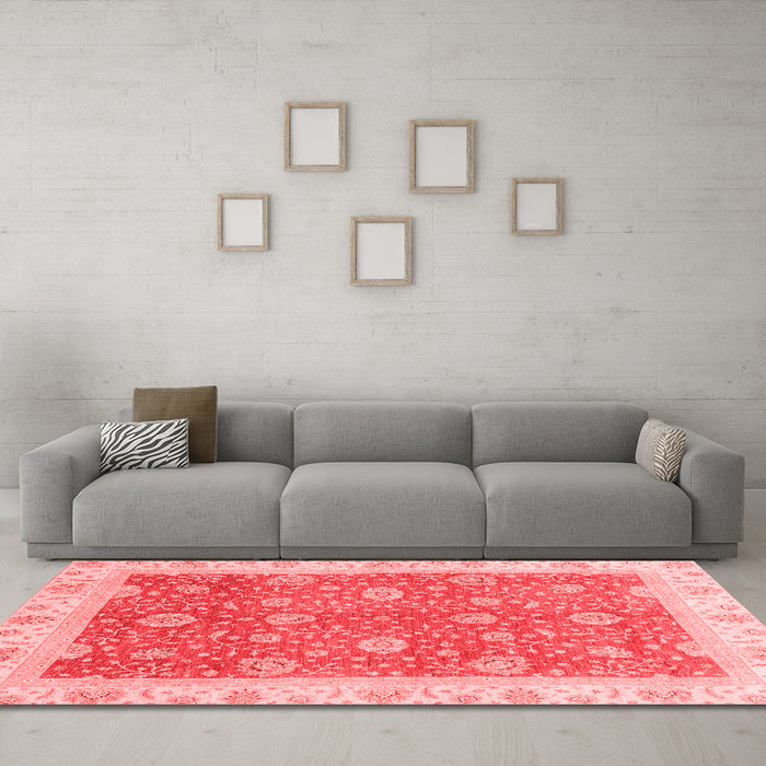 Traditional Red Washable Rugs