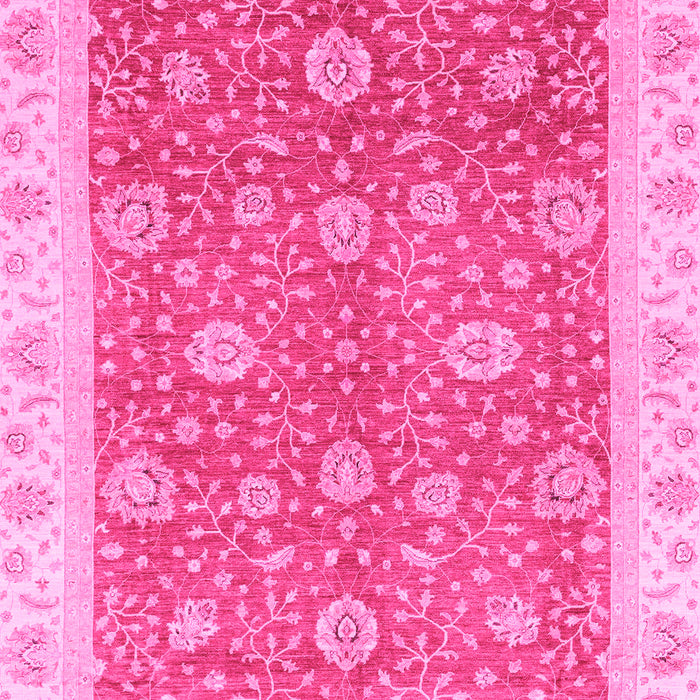 Machine Washable Oriental Pink Traditional Rug, wshabs3652pnk