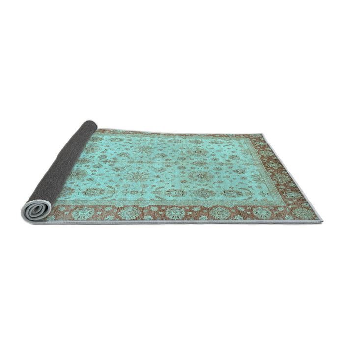 Sideview of Oriental Light Blue Traditional Rug, abs3653lblu