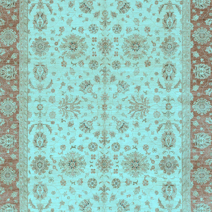 Oriental Light Blue Traditional Rug, abs3653lblu