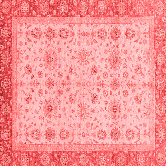 Machine Washable Oriental Red Traditional Rug, wshabs3653red