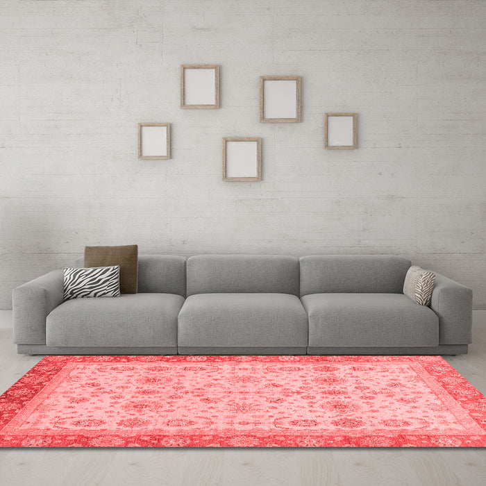 Traditional Red Washable Rugs