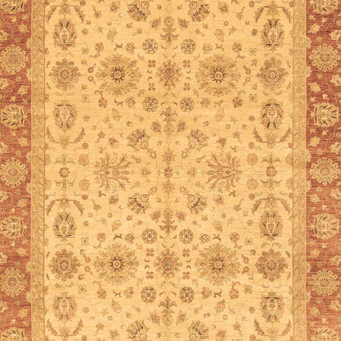 Machine Washable Oriental Brown Traditional Rug, wshabs3653brn