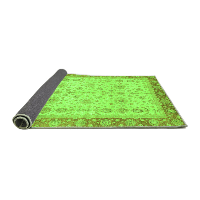Sideview of Oriental Green Traditional Rug, abs3653grn