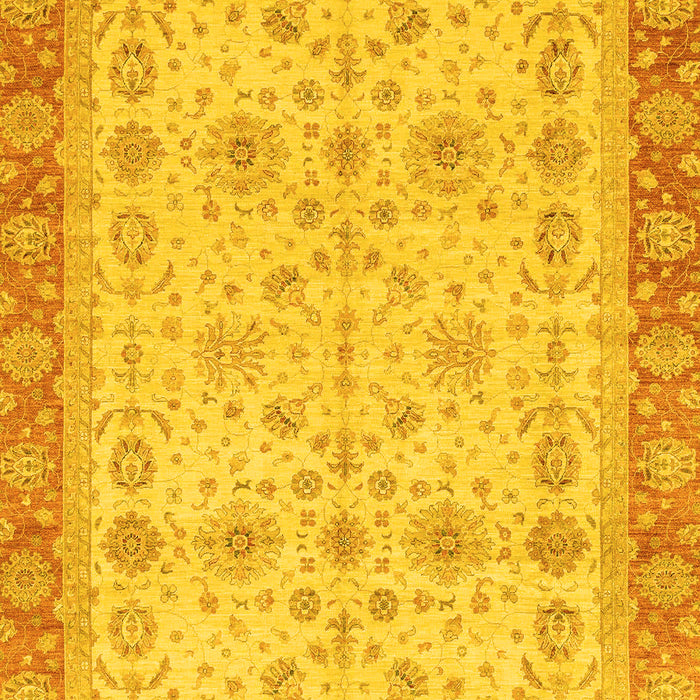 Oriental Yellow Traditional Rug, abs3653yw