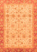 Machine Washable Oriental Orange Traditional Area Rugs, wshabs3653org