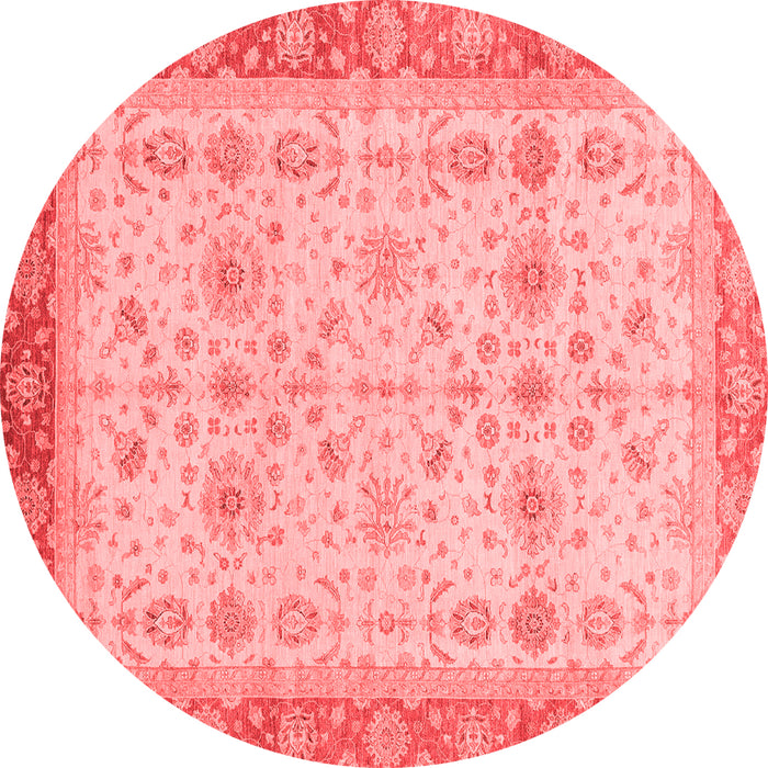 Machine Washable Oriental Red Traditional Rug, wshabs3653red