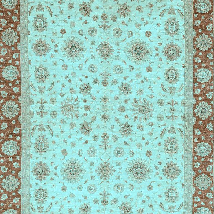 Abstract Light Blue Modern Rug, abs3654lblu