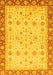 Abstract Yellow Modern Rug, abs3654yw