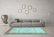 Machine Washable Abstract Light Blue Modern Rug in a Living Room, wshabs3654lblu