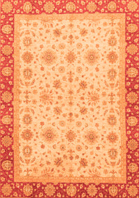 Abstract Orange Modern Rug, abs3654org