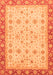 Abstract Orange Modern Rug, abs3654org