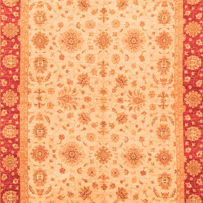 Machine Washable Abstract Orange Modern Area Rugs, wshabs3654org