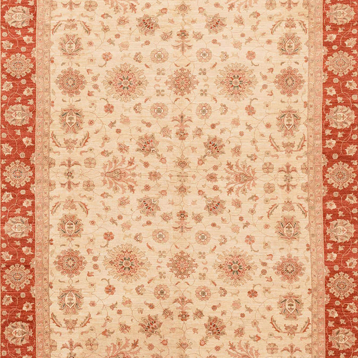 Machine Washable Abstract Bright Orange Rug, wshabs3654