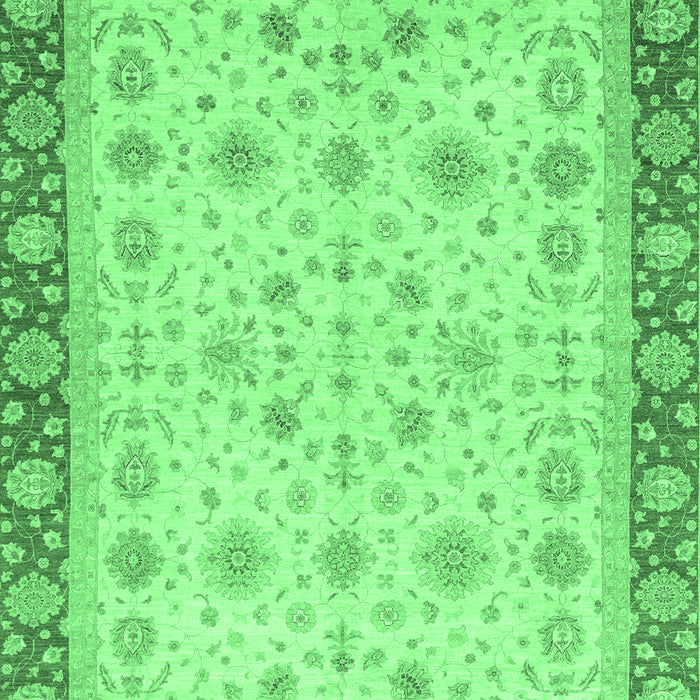 Machine Washable Abstract Emerald Green Modern Area Rugs, wshabs3654emgrn