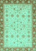 Abstract Turquoise Modern Rug, abs3654turq