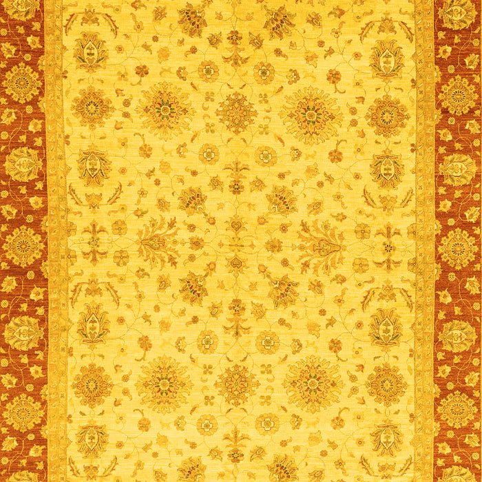 Machine Washable Abstract Yellow Modern Rug, wshabs3654yw