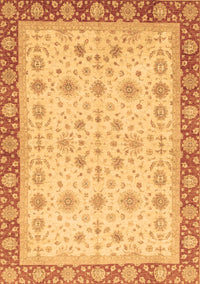 Abstract Brown Modern Rug, abs3654brn