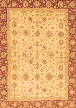 Abstract Brown Modern Rug, abs3654brn