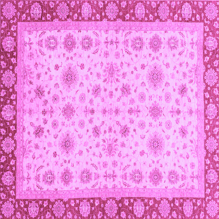 Square Machine Washable Abstract Purple Modern Area Rugs, wshabs3654pur