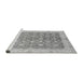 Sideview of Machine Washable Oriental Gray Traditional Rug, wshabs3655gry