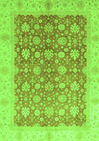 Oriental Green Traditional Rug, abs3655grn