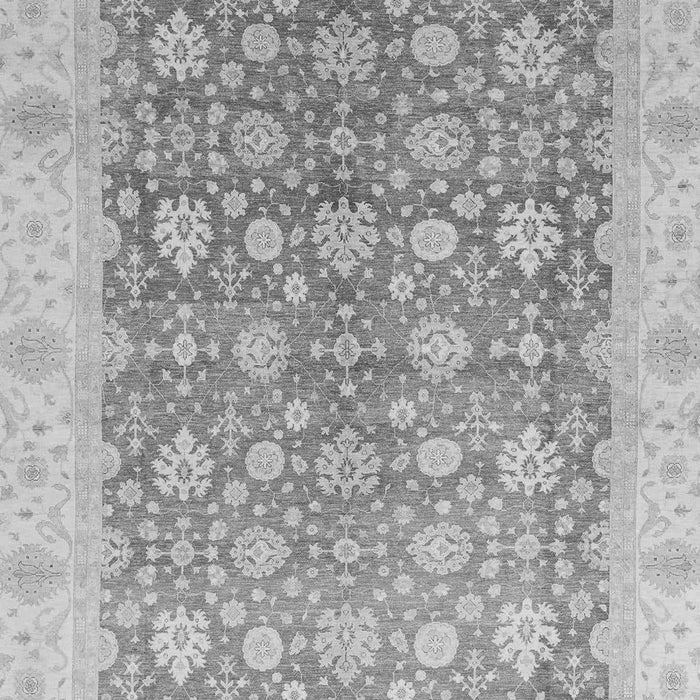 Machine Washable Oriental Gray Traditional Rug, wshabs3655gry
