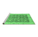 Sideview of Machine Washable Oriental Emerald Green Traditional Area Rugs, wshabs3655emgrn