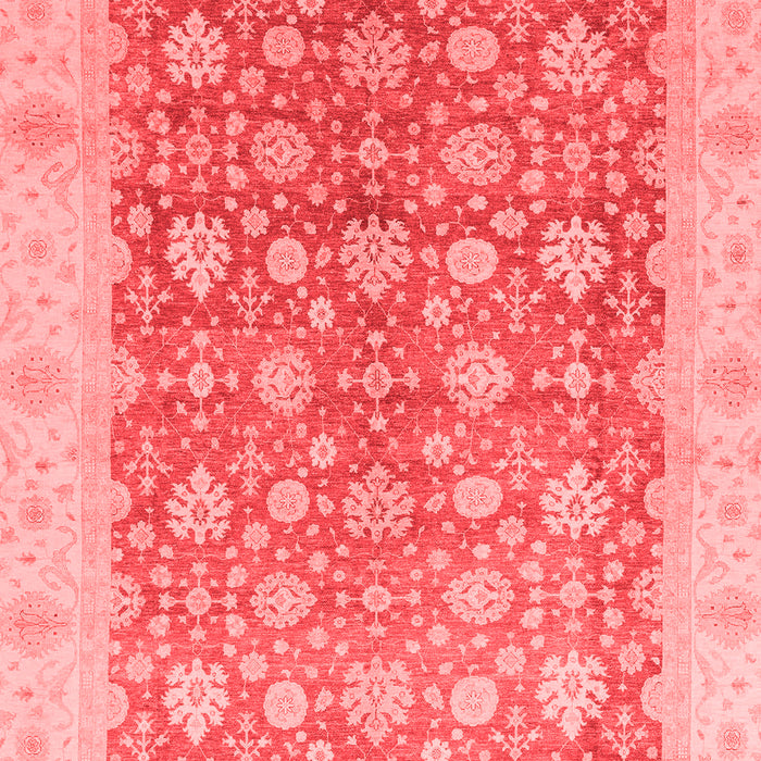 Machine Washable Oriental Red Traditional Rug, wshabs3655red