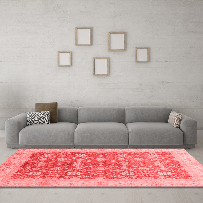 Traditional Red Washable Rugs