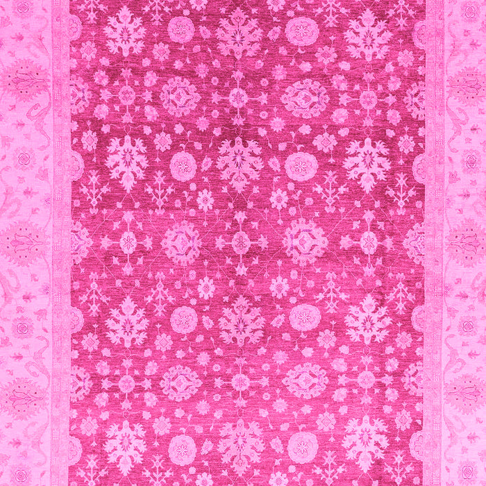 Machine Washable Oriental Pink Traditional Rug, wshabs3655pnk