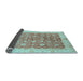 Sideview of Oriental Light Blue Traditional Rug, abs3655lblu