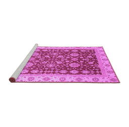 Sideview of Machine Washable Oriental Purple Traditional Area Rugs, wshabs3656pur