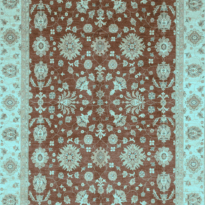 Oriental Light Blue Traditional Rug, abs3656lblu