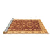 Sideview of Machine Washable Oriental Brown Traditional Rug, wshabs3656brn