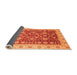 Sideview of Oriental Orange Traditional Rug, abs3656org