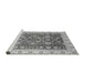 Sideview of Machine Washable Oriental Gray Traditional Rug, wshabs3656gry