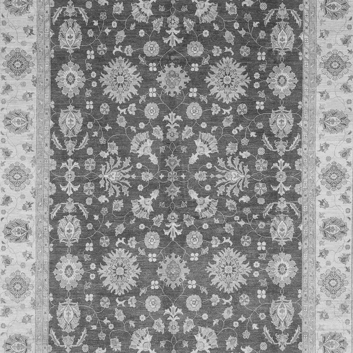 Machine Washable Oriental Gray Traditional Rug, wshabs3656gry
