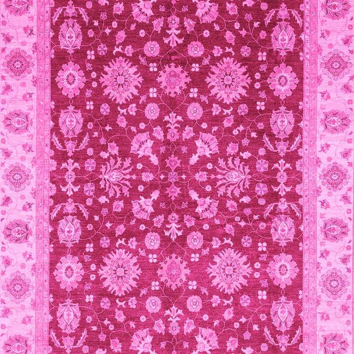 Machine Washable Oriental Pink Traditional Rug, wshabs3656pnk