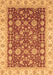 Machine Washable Oriental Brown Traditional Rug, wshabs3656brn