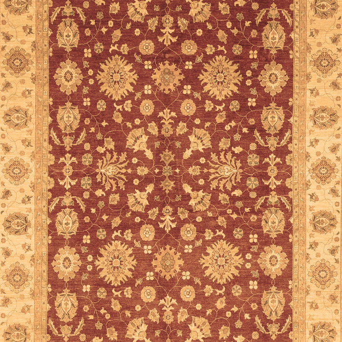 Machine Washable Oriental Brown Traditional Rug, wshabs3656brn
