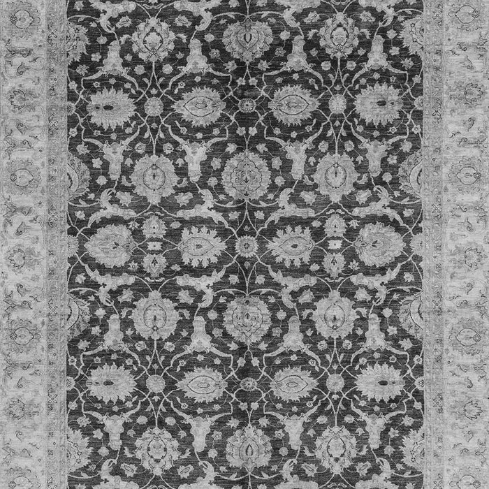 Machine Washable Oriental Gray Traditional Rug, wshabs3657gry