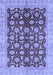 Machine Washable Oriental Blue Traditional Rug, wshabs3657blu