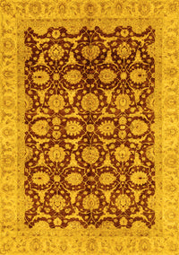 Oriental Yellow Traditional Rug, abs3657yw