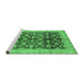 Sideview of Machine Washable Oriental Emerald Green Traditional Area Rugs, wshabs3657emgrn