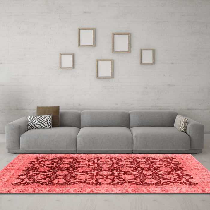 Traditional Red Washable Rugs